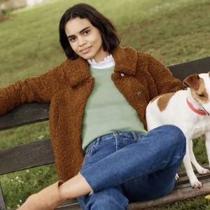 Boden Teddy Bomber Jacket, Ginger